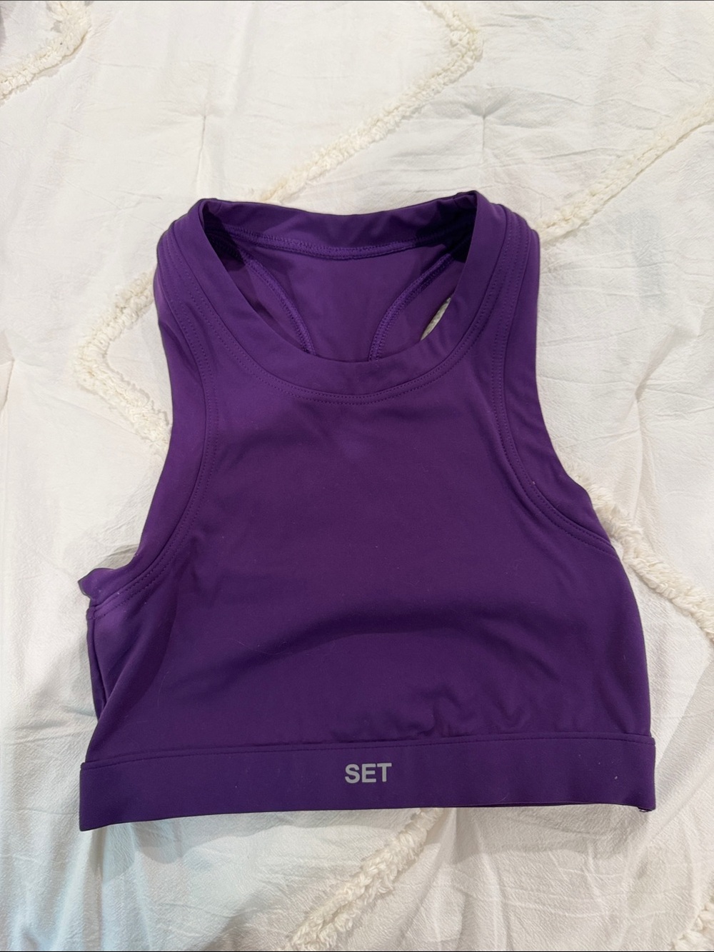 SET Active Purple High-Neck Sports Bra